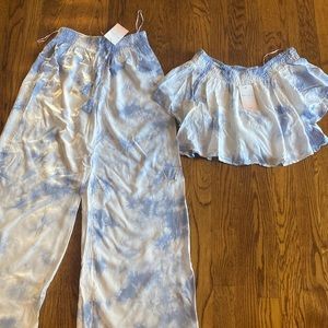 Kiwi & Punch set, pants and crop top. Medium